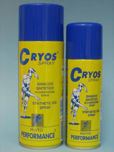 Productos para lesiones: Spray de frío Cryos.